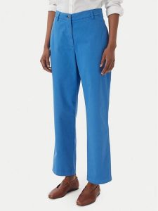 Tommy Hilfiger Chinosy WW0WW49647 Niebieski Slim Fit. Niebieskie chinosy TOMMY HILFIGER, bez wzorów, z bawełny. Za 489,99 zł.