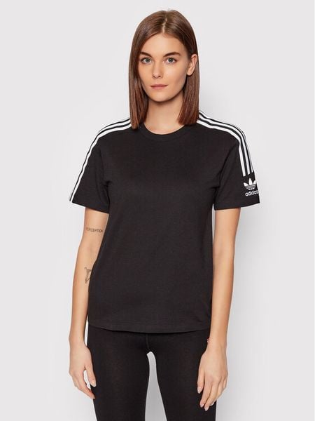 Adidas T-Shirt Tight Tee HF7457 Czarny Regular Fit. Czarne t-shirty ADIDAS, bez wzorów, z bawełny, bez kołnierzyka, bez ramiączek. Za 89,99 zł.