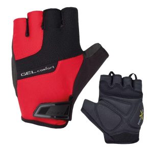 Rękawiczki rowerowe Chiba Gel Comfort. Czerwone rękawiczki CHIBA, bez wzorów. Za 112,99 zł.