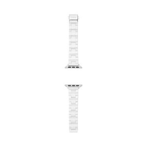 Wymienny pasek do zegarka Apple Watch Fossil. Szare paski Fossil, bez wzorów. Za 359,99 zł.