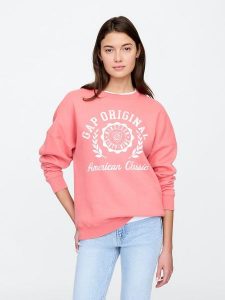 GAP Bluza w kolorze pomarańczowym rozmiar: S. Pomarańczowe bluzy GAP, s, bez wzorów, bez kaptura. Za 109,78 zł.