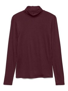 Vero Moda Koszulka w kolorze bordowym rozmiar: XL. Czerwone bluzki Vero Moda, xl, bez wzorów, bez kołnierzyka, bez ramiączek. Za 74,63 zł.