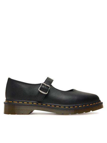 Dr. Martens Półbuty Elphie MJ Mary Jane DM40685001 Czarny. Czarne półbuty Dr. Martens, bez wzorów, ze skóry, bez obcasa, na płaskiej podeszwie, bez zapięcia. Za 449,99 zł.