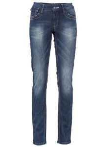 Heine Dżinsy - Skinny fit - w kolorze granatowym rozmiar: 44. Niebieskie jeansy Heine, bez wzorów. Za 131,74 zł.