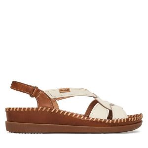 Sandały Pikolinos. Białe sandały Pikolinos, bez wzorów, bez obcasa, na płaskiej podeszwie, bez zapięcia. Za 559,99 zł.