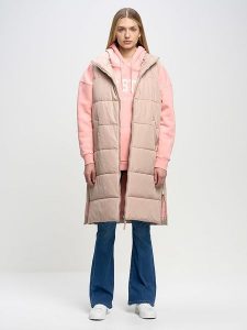 BIG STAR Kamizelka pikowana w kolorze jasnoróżowym rozmiar: XS. Różowe kamizelki Big Star, xs, bez wzorów, bez kołnierzyka, bez ramiączek, bez kaptura. Za 279,99 zł.