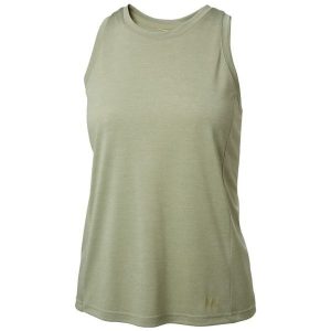Damski tank top Helly Hansen Sval. Zielone topy Helly Hansen, bez wzorów, z materiału, bez kołnierzyka, bez ramiączek. Za 177,00 zł.