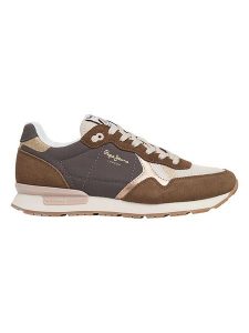 Pepe Jeans FOOTWEAR Sneakersy "Brit Mixt" w kolorze brązowym rozmiar: 36. Brązowe trampki Pepe Jeans FOOTWEAR, bez wzorów, z jeansu, bez zapięcia. Za 215,21 zł.
