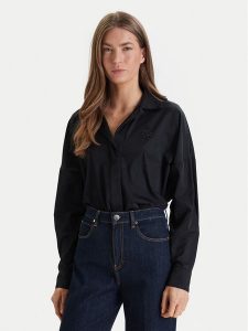 Guess Body W6RH61 WJ782 Czarny Regular Fit. Czarne body i gorsety Guess, z aplikacjami, z syntetyku. Za 439,99 zł.