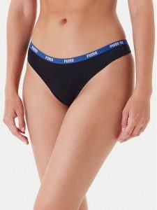 Puma Komplet stringów 907590 Czarny. Czarne komplety bielizny Puma, bez wzorów, z bawełny. Za 69,99 zł.