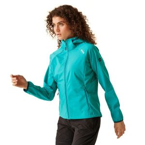 Kurtka Softshellowa Damska Bourda. Niebieskie kurtki Regatta, xs, bez wzorów, bez kaptura. Za 143,99 zł.