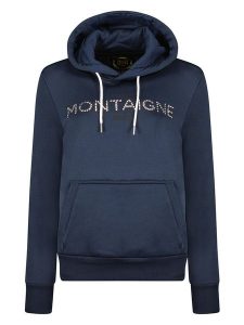 Maison Montaigne Bluza "Gontaigne" w kolorze granatowym rozmiar: XL. Niebieskie bluzy Maison Montaigne, xl, bez wzorów, z kapturem. Za 83,42 zł.