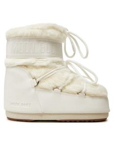 Moon Boot Śniegowce 80D1409390 Biały. Białe buty zimowe Moon Boot, ze skóry, bez obcasa, bez zapięcia. Za 805,00 zł.