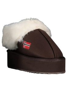 Geographical Norway Kapcie "Oninkasi" w kolorze brązowym rozmiar: 37. Brązowe kapcie Geographical Norway, bez wzorów, z materiału. Za 100,99 zł.