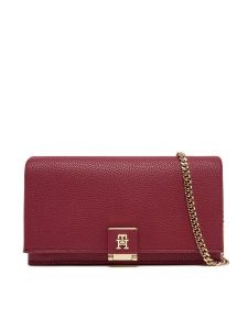 Tommy Hilfiger Torebka Th Her Flap W/Chain AW0AW17403 Czerwony. Czerwone torebki klasyczne TOMMY HILFIGER, bez wzorów, ze skóry, bez dodatków. Za 649,99 zł.