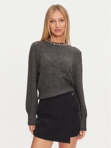 ONLY Sweter Elsa 15210667 Szary Regular Fit. Szare swetry klasyczne ONLY, m, z syntetyku, bez kołnierzyka. Za 159,99 zł.