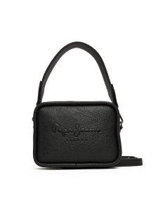 Pepe Jeans Torebka Bassy Code PL0300004 Czarny. Czarne torebki klasyczne Pepe Jeans, bez wzorów, z jeansu, bez dodatków. Za 299,99 zł.