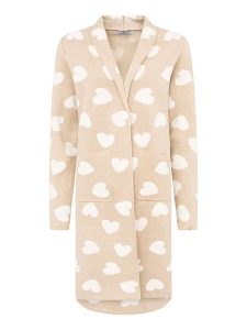 Zwillingsherz Kardigan w kolorze beżowym rozmiar: L/XL. Brązowe kardigany Zwillingsherz. Za 147,91 zł.