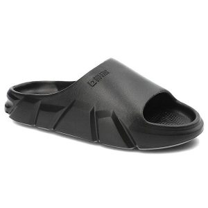Czarne Klapki Big Star Wodoodporne Buty Damskie. Czarne klapki Big Star, bez wzorów, ze skóry, bez obcasa. Za 89,99 zł.
