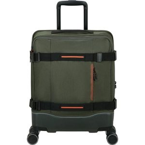 Walizka na 4 kółkach American Tourister Urban Track S TSA. Zielone walizki AMERICAN TOURISTER, bez wzorów. W wyprzedaży za 606,65 zł.