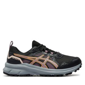 Buty do biegania Asics. Czarne buty sportowe ASICS, bez wzorów, bez zapięcia, do biegania. Za 219,99 zł.