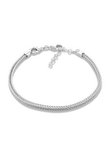 CHARM'S Srebrna bransoletka rozmiar: onesize. Szare bransoletki CHARM'S, srebrne. Za 184,46 zł.