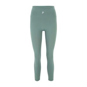 Legginsy damskie FILA Raga High Waist 7/8. Zielone legginsy Fila, bez wzorów, z elastanu, z podwyższonym stanem, długie. Za 129,99 zł.