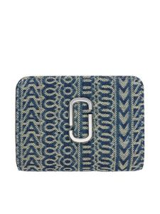 Marc Jacobs Portfel The Mini Compact Wallet 2P5SMP013S03 Granatowy. Niebieskie portfele Marc Jacobs, bez wzorów, z materiału. Za 469,99 zł.