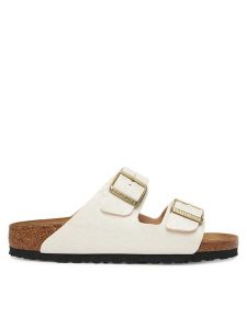 Birkenstock Klapki Arizona 1030564 Écru. Klapki Birkenstock, bez wzorów, ze skóry, bez obcasa. Za 449,99 zł.