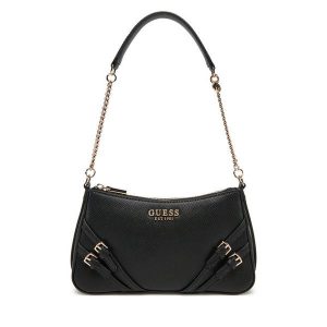 Torebka Guess. Czarne torebki klasyczne Guess, z aplikacjami, bez dodatków. Za 279,99 zł.