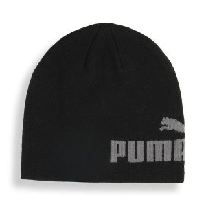 Czapka beanie średniej głębokości Essentials bez mankietu PUMA Black. Czarne czapki Puma, bez wzorów, eleganckie. Za 79,00 zł.