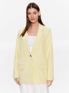 Moss Copenhagen Marynarka Fanilla 17263 Żółty Regular Fit. Żółte marynarki i żakiety Moss Copenhagen, m, bez wzorów, z syntetyku. Za 239,99 zł.