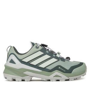 Trekkingi adidas. Zielone buty sportowe ADIDAS, bez wzorów, z gore-texu, bez zapięcia, trekkingowe, Adidas Terrex, gore-tex. Za 499,99 zł.