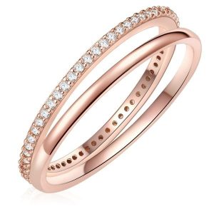 Lulu & Jane Mosiadz Cyrkonia Pierścionki 1 ct Damski. Białe pierścionki Lulu & Jane, z cyrkonią, pozłacane. Za 322,99 zł.