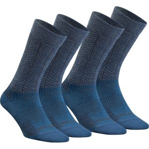 Skarpety turystyczne Quechua SH500 Mid. Niebieskie skarpetki QUECHUA, bez wzorów, z elastanu. Za 69,99 zł.