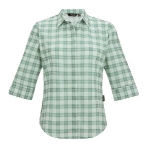 Damska Koszula W Kratę Keralin. Zielone koszule Regatta, bez wzorów, bez kołnierzyka, bez ramiączek. Za 150,99 zł.