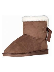 Geographical Norway Botki zimowe "Owisti" w kolorze brązowym rozmiar: 37. Brązowe botki Geographical Norway, na zimę, bez wzorów, z futra, bez obcasa, bez zapięcia. Za 86,99 zł.