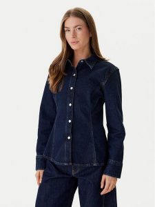 Calvin Klein Jeans Koszula jeansowa LV047E709G Granatowy. Niebieskie koszule Calvin Klein Jeans, xl, bez wzorów, z bawełny, bez kołnierzyka, bez ramiączek. Za 343,99 zł.