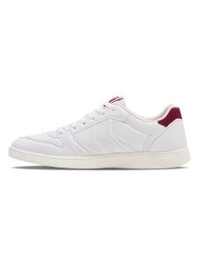 Hummel Sneakersy "Handball Perfekt" w kolorze biało-jasnoróżowym rozmiar: 36. Białe trampki Hummel, bez wzorów, z materiału, bez zapięcia. Za 109,78 zł.