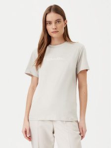 Calvin Klein T-Shirt Hero Logo K20K205448 Szary Regular Fit. Szare t-shirty Calvin Klein, s, bez wzorów, z bawełny, bez kołnierzyka, bez ramiączek. Za 99,99 zł.