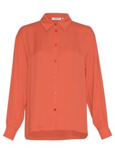 MOSS COPENHAGEN Bluzka "Stefana Maluca" w kolorze różowym rozmiar: M/L. Różowe bluzki Moss Copenhagen, l, bez wzorów, bez kołnierzyka, bez ramiączek. Za 79,03 zł.