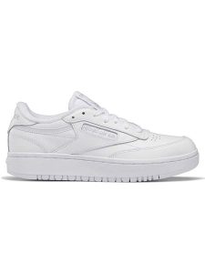 Reebok Skórzane sneakersy "Club B Double" w kolorze białym rozmiar: 40,5. Białe trampki Reebok, bez wzorów, bez zapięcia. Za 250,35 zł.