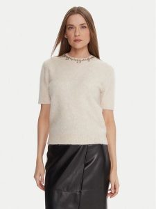 KAOS Sweter RI1NT071 Écru Regular Fit. Swetry klasyczne KAOS, xl, z syntetyku, bez kołnierzyka. Za 579,99 zł.