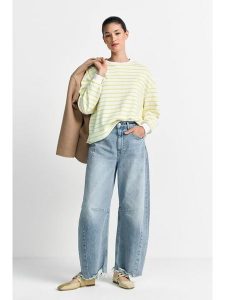 Rich & Royal Bluza w kolorze biało-żółtym rozmiar: XL. Białe bluzy Rich & Royal, xl, bez wzorów, z bawełny, bez kaptura. Za 150,72 zł.
