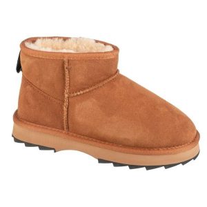 Buty Emu Australia Sharky Micro W12548-CHEB brązowe. Brązowe buty zimowe z gumy, bez obcasa, bez zapięcia. Za 826,55 zł.