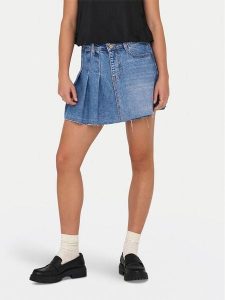 ONLY Spódnica jeansowa Kadie 15345569 Niebieski Regular Fit. Niebieskie spódnice ONLY, m, bez wzorów, z bawełny. Za 139,99 zł.