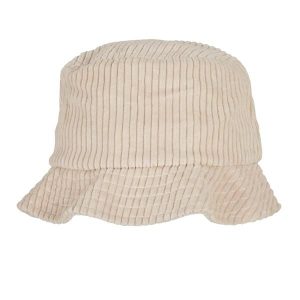 Sztruksowa Czapka Z Daszkiem. Białe czapki FLEXFIT, bez wzorów, ze sztruksu, sportowe. Za 120,99 zł.