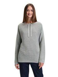 Betty Barclay Sweter w kolorze szarym rozmiar: 48. Szare swetry oversize Betty Barclay, bez wzorów, ze splotem, bez ramiączek. Za 130,99 zł.