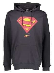 Reebok Bluza "Superman" w kolorze czarnym rozmiar: XL. Czarne bluzy Reebok, xl, bez wzorów, z kapturem. Za 149,45 zł.