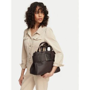 Torebka Armani Exchange. Brązowe torebki klasyczne Armani Exchange, bez wzorów, bez dodatków. Za 531,99 zł.